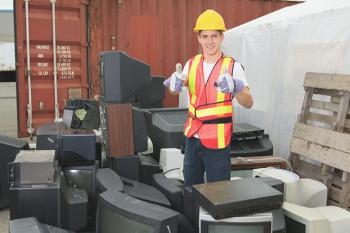 Recycled materials from skip hire services