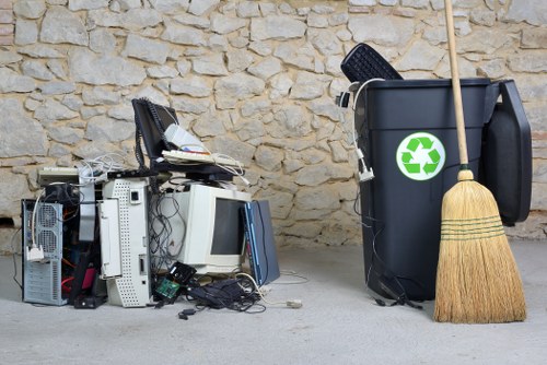 Secure skip for waste management in Marylebone