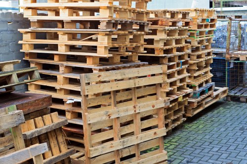 Containment and spill control equipment beside a skip